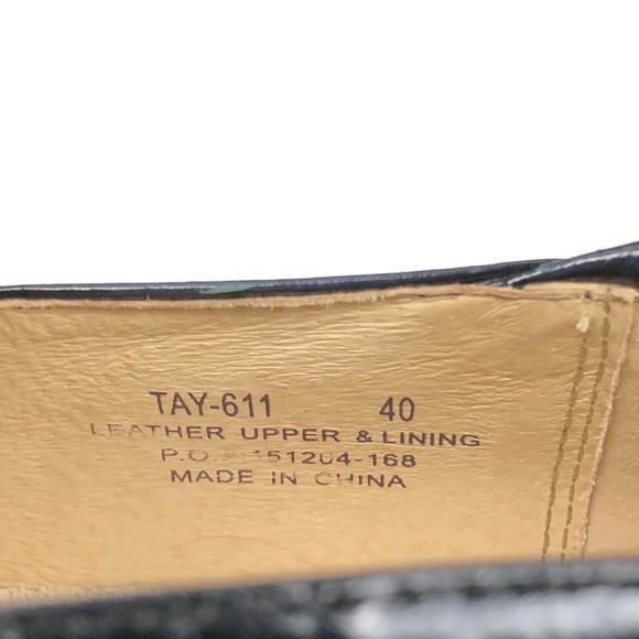 ALEGRIA BLACK LEATHER SLIP ON LOAFERS SIZE 40 - Picture 8 of 10